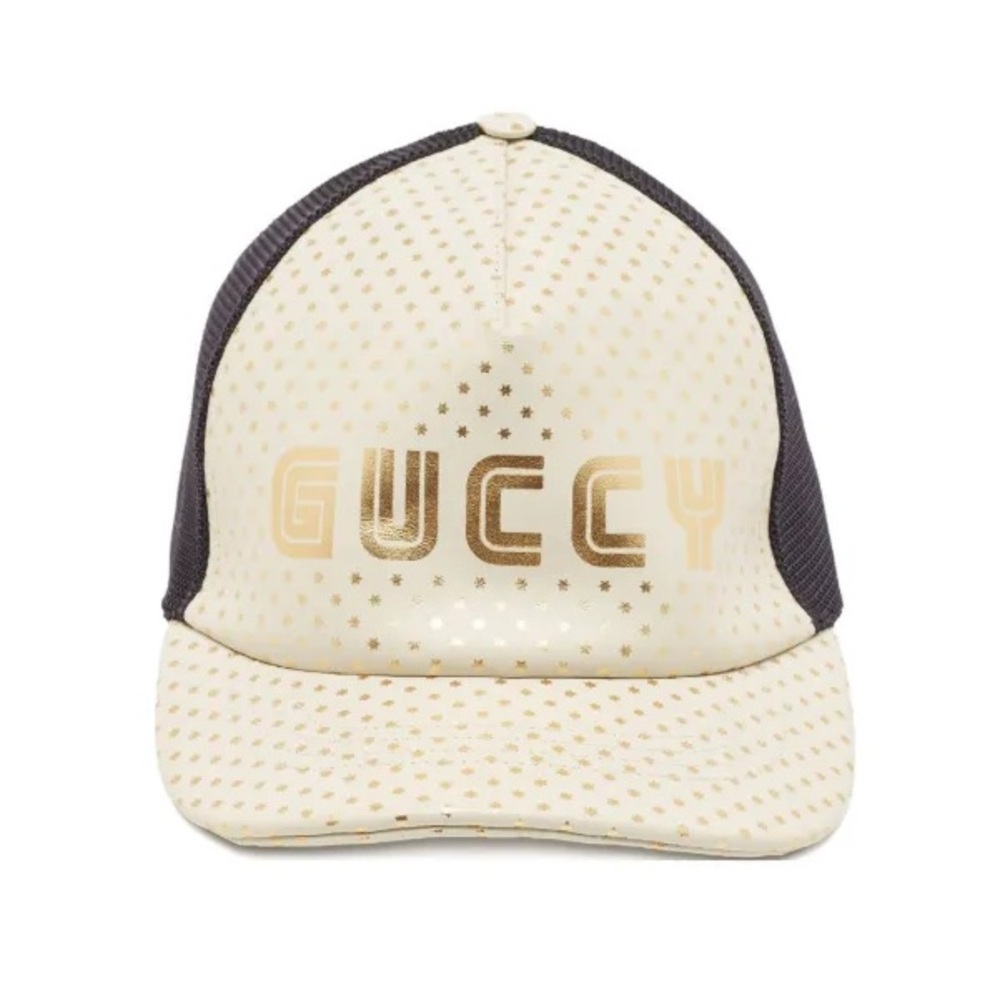 Gucci x Sega leather trucker hat size 59 L
